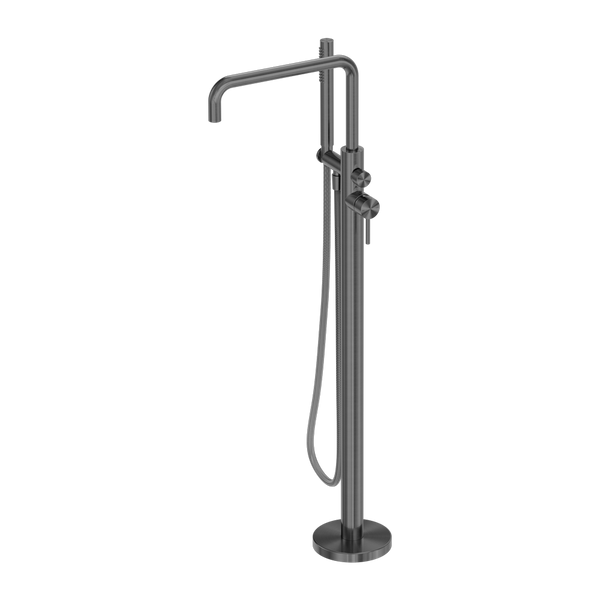 Zen SS316L Freestanding Bath Mixer With Outdoor Shower Hose Graphite NR162203a01GR