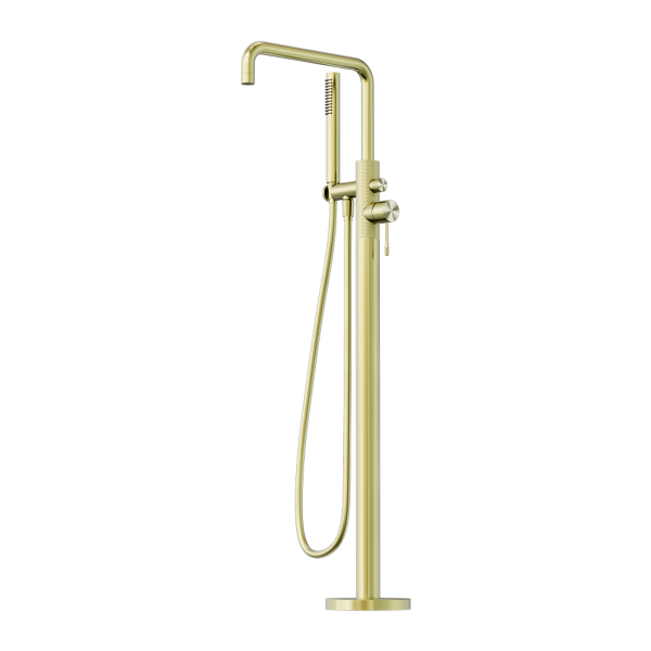 Nero Opal Freestanding Bath Mixer with Handshower - Brushed Gold / NR251903aBG