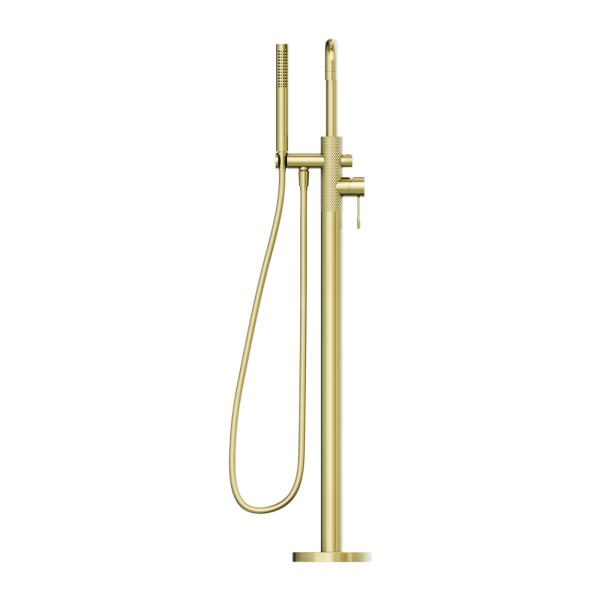 Nero Opal Freestanding Bath Mixer with Handshower - Brushed Gold / NR251903aBG