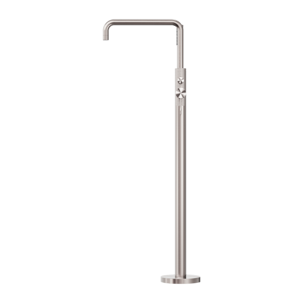 Nero Opal Freestanding Bath Mixer with Handshower - Brushed Nickel / NR251903aBN