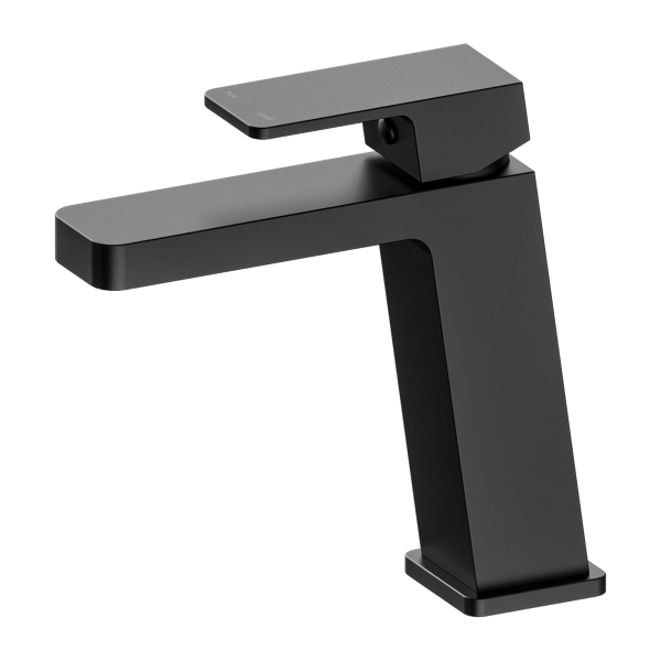 Nero Celia Matt Black Basin Mixer Angled