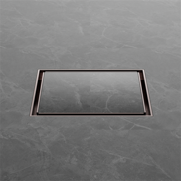 Nero Tile Insert Floor Waste (50mm/100mm Outlet Options) - Brushed Bronze