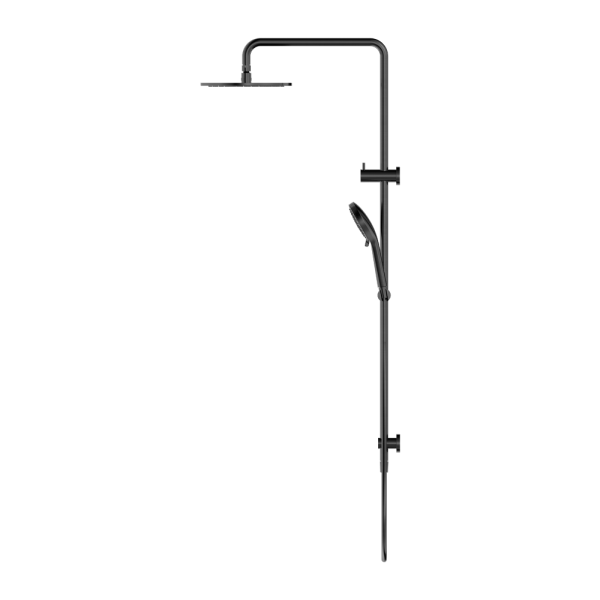 Nero Round Combination Overhead and Handshower on Column - Gunmetal Grey / NR250805dGM