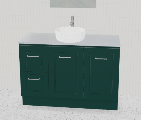 Manhattan Classic 1200mm Floor Standing Vanity, Above / Under Counter Basin