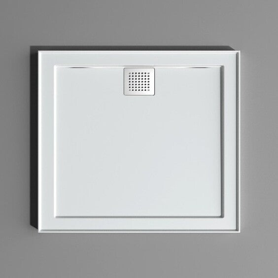 Oceano Stonelite ECO 900mm x 900mm Rear Outlet Shower Base