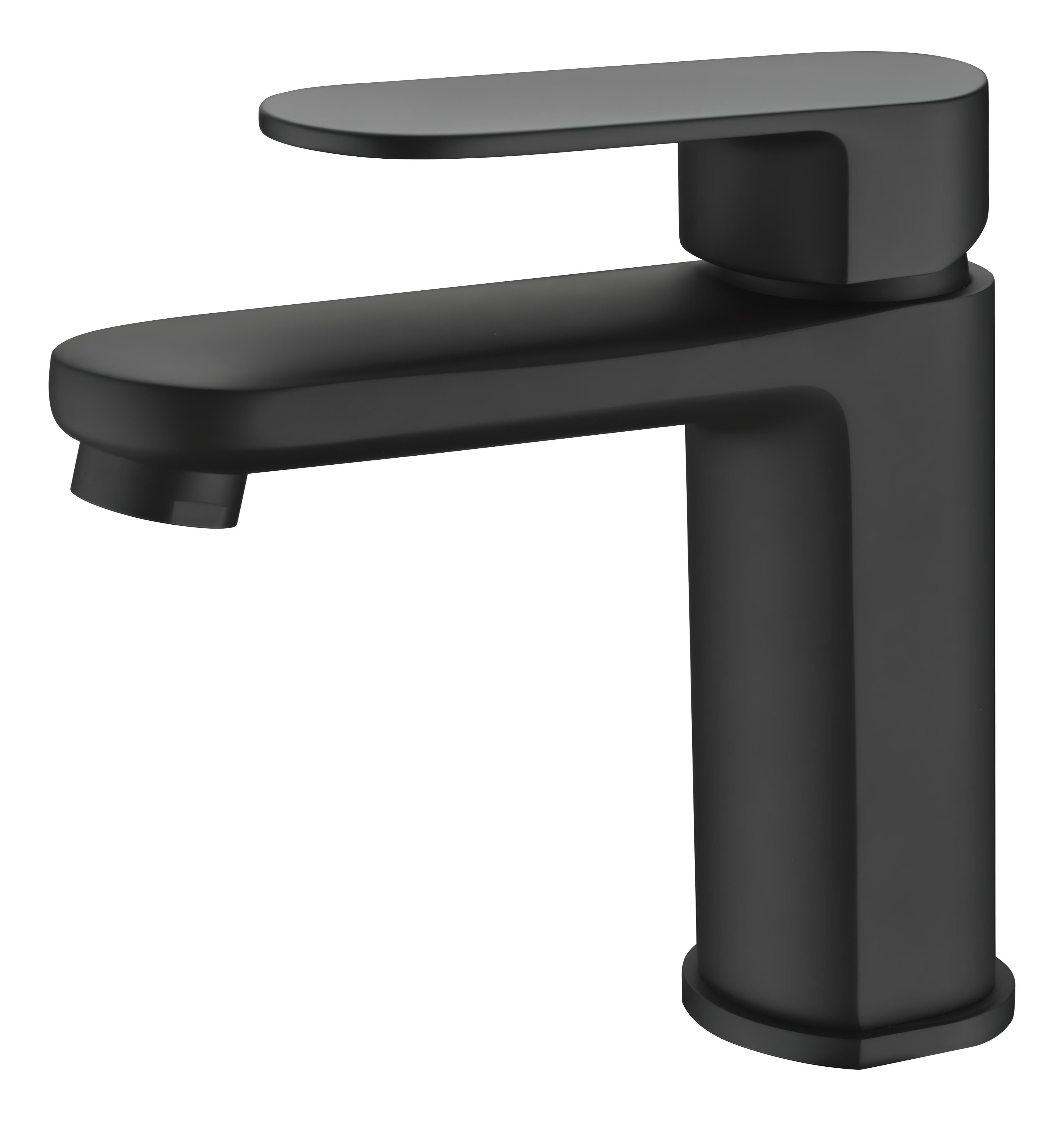 Dane Basin Mixer MK2 Flat Oval Shaped Handle, Matte Black