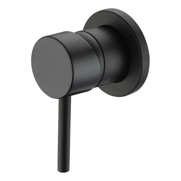 Huss Shower Mixer 75mm Dia Matte Black Image