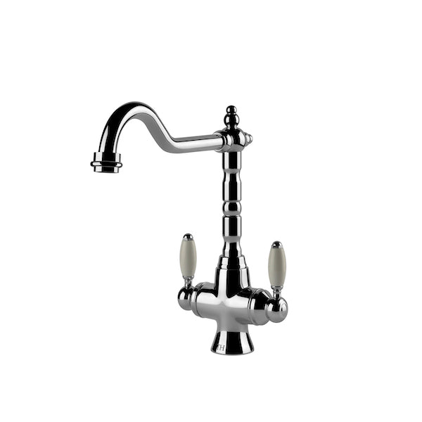 Providence Double Sink Mixer - Chrome