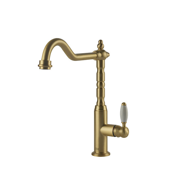 Providence Single Sink Mixer - Brushed Brass