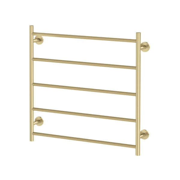 Phoenix Radii Heated Towel Ladder 750mm x 740mm - Brushed Gold