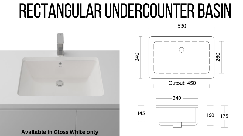 Manhattan 750mm Wall Hung Vanity with Above or Under Counter Basin