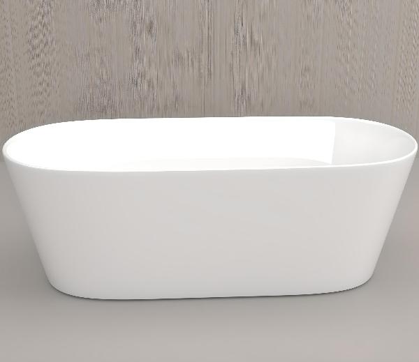 Retreat 1500mm Freestanding Oval Slim Rim Bath White