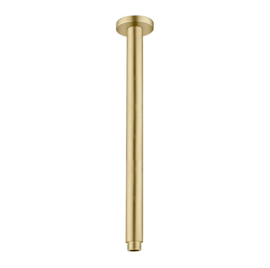 Nero Round 100mm Ceiling Shower Arm, Brushed Gold