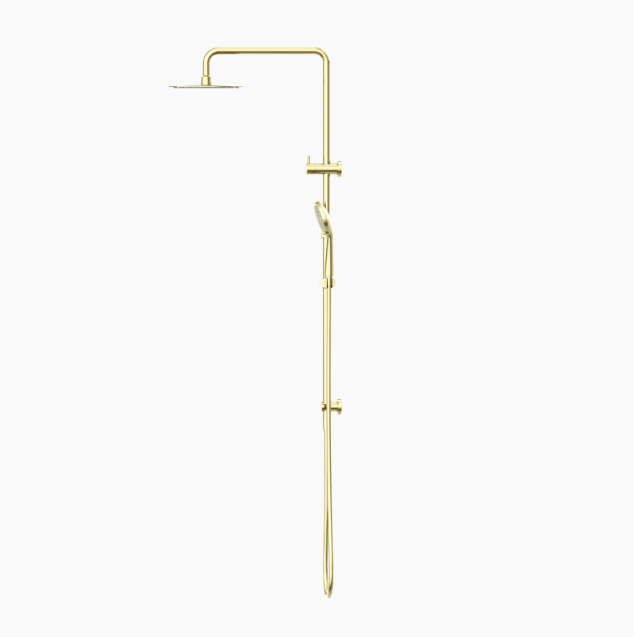 Round Project Combination Shower, 250mm Overhead & Handset, Brushed Gold