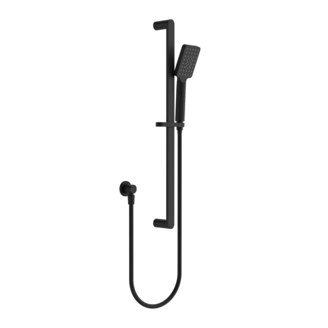 Nero Bianca Matte Black Shower Rail