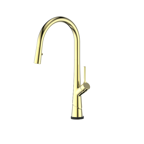 Greens Lustro Kontact Mixer Brushed Brass Product Image