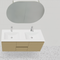 Manhattan 1200mm Wall Hung Vanity with Moulded Top, Single or Double Bowl