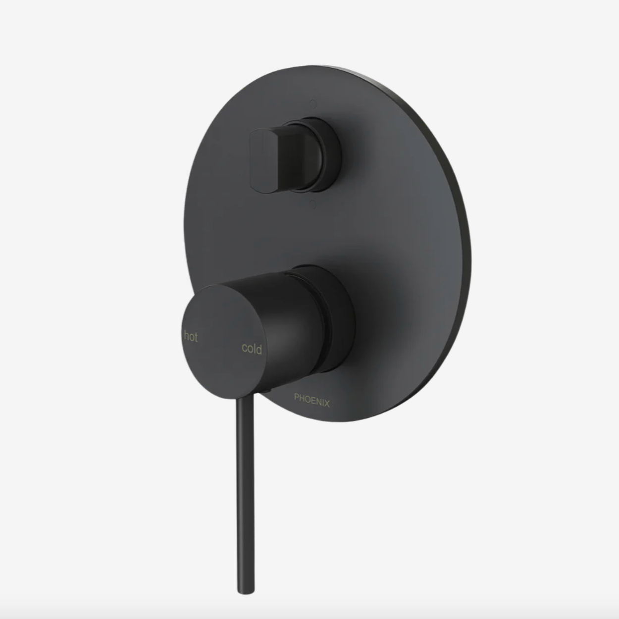 Phoenix Vivid Slimline Shower/Bath Mixer with Diverter - Matte Black