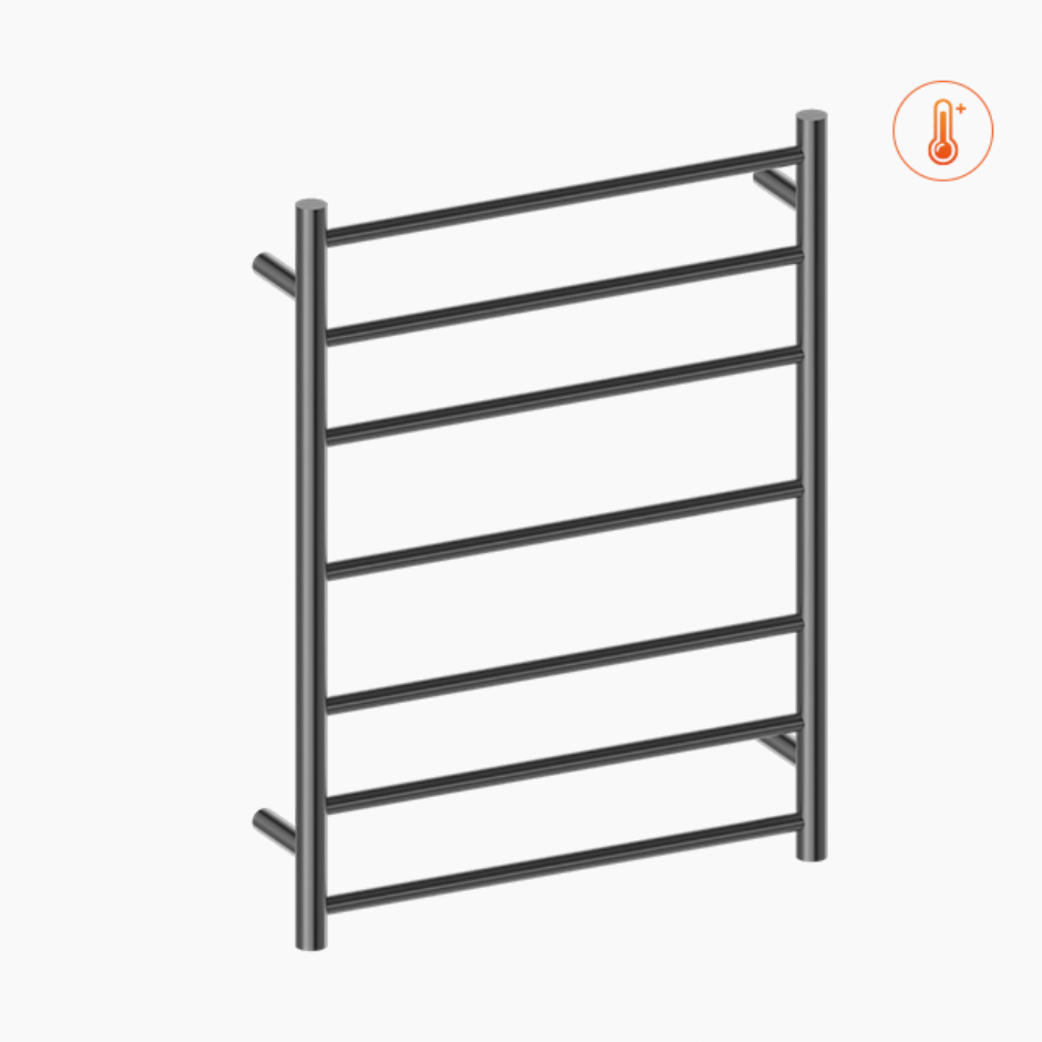 Nero Heated Towel Ladder 600 x 800mm - Graphite / NR190002HGR