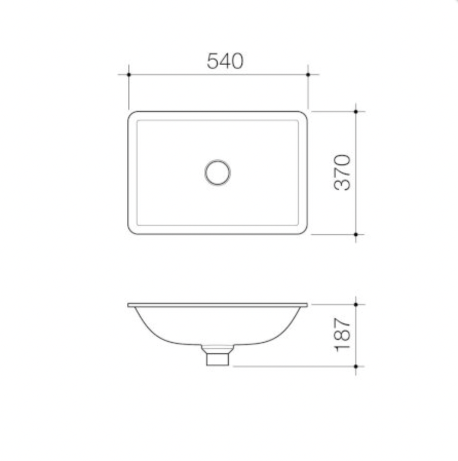 Caroma Urbane Undercounter Basin - 878500W OVERSTOCK