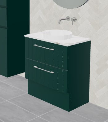 Timberline Henley 750mm Floorstanding Vanity with Ceramic Basin