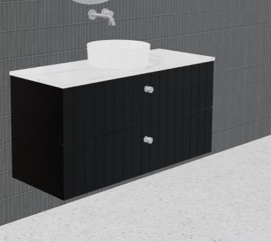 Timberline Henley 1200mm Wall Hung Vanity with Ceramic Basin