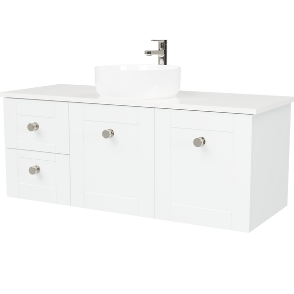 Timberline Victoria 1200mm Wall Hung Vanity with Ceramic Basin