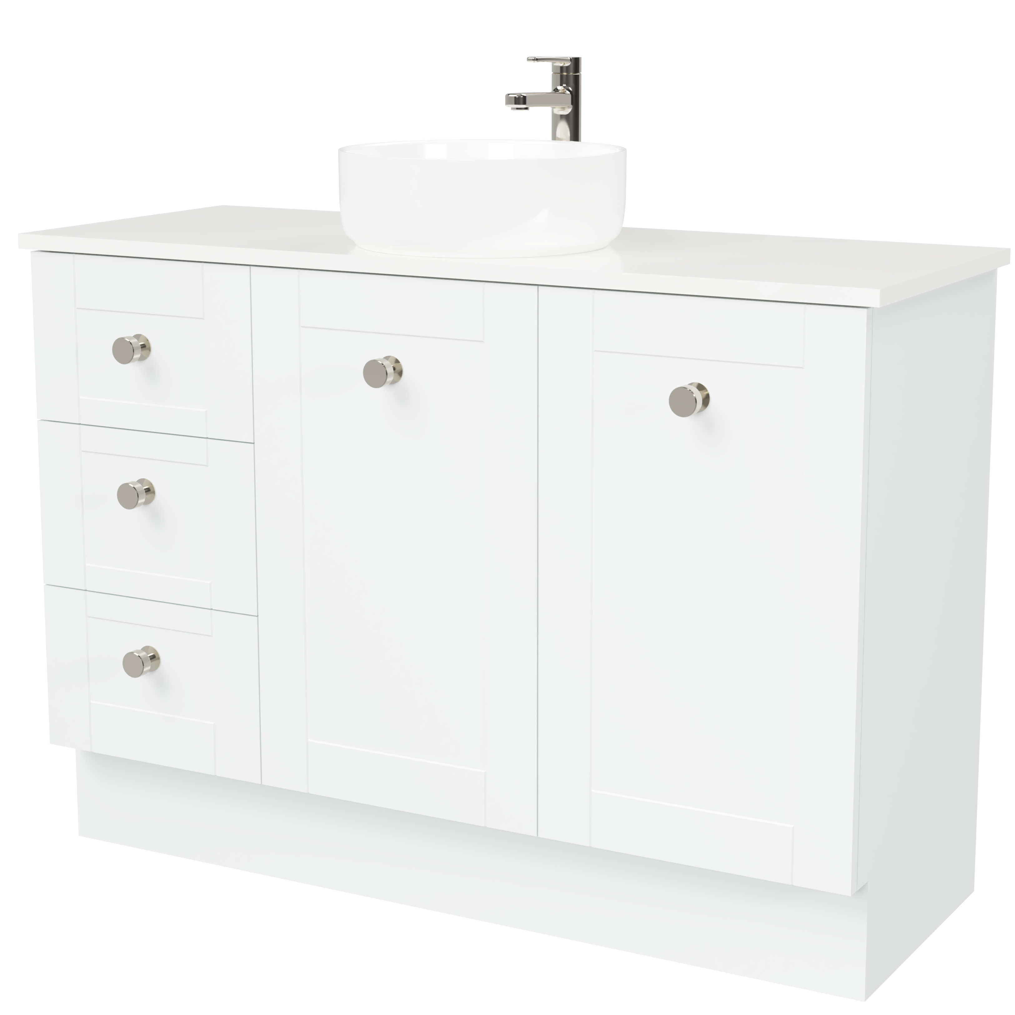 Timberline Victoria 1200mm Floor Standing Vanity with Ceramic Basin