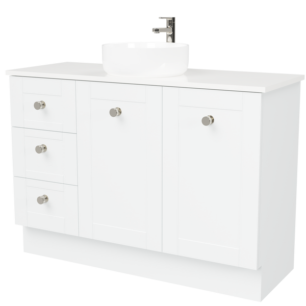 Timberline Victoria 1200mm Floor Standing Vanity with Ceramic Basin