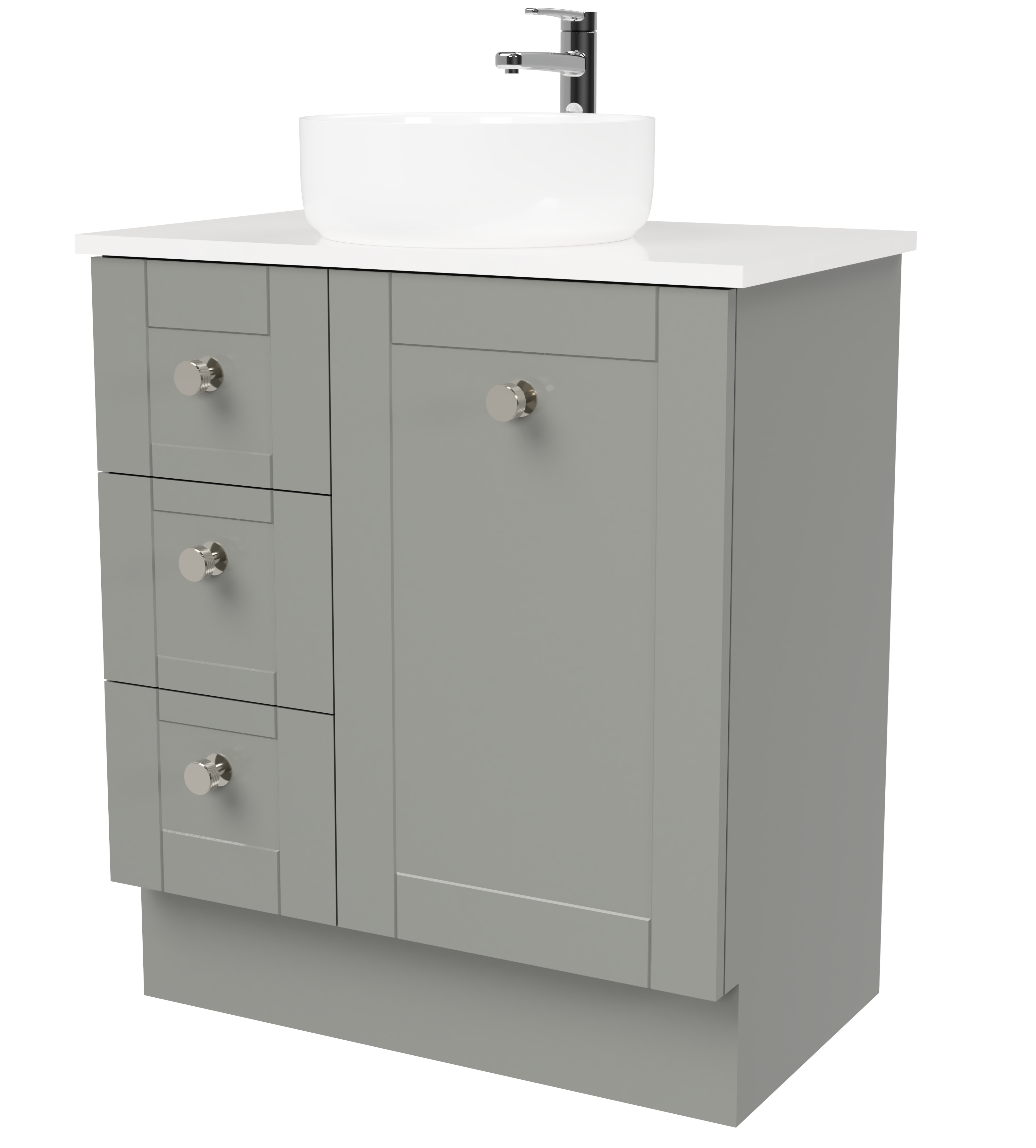 Timberline Victoria 750mm Floor Standing Vanity with Ceramic Basin