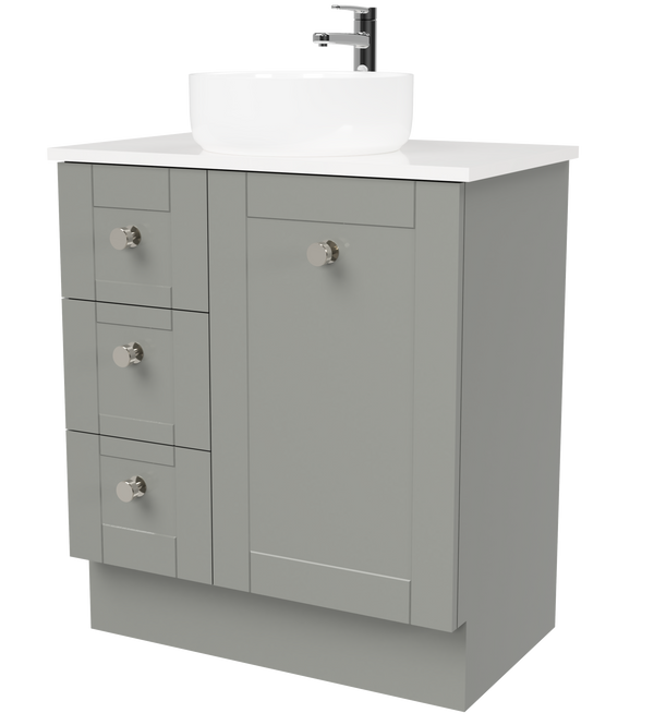 Timberline Victoria 750mm Floor Standing Vanity with Ceramic Basin