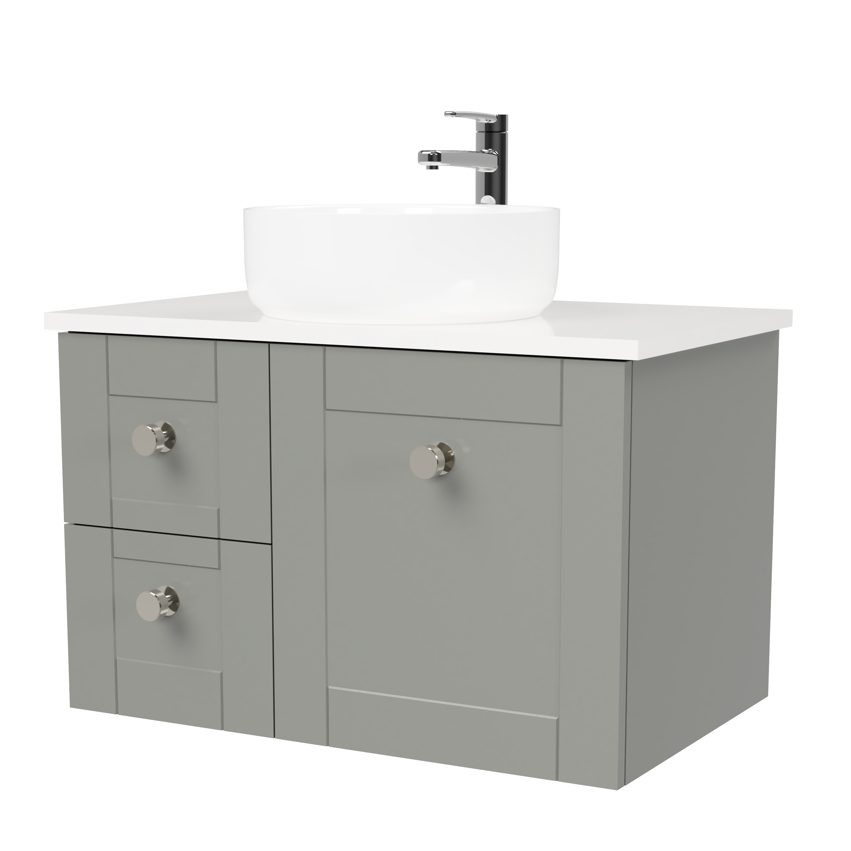 Timberline Victoria 750mm Wall Hung Vanity with Ceramic Basin