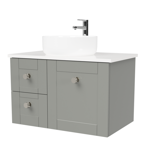 Timberline Victoria 750mm Wall Hung Vanity with Ceramic Basin