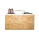 FABF Zoe Timber Veneer Vanity 750mm Vanity, American White Oak / Add Top + Basin