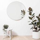 Homewares Bella Round Wall Mirror Silver 100CM