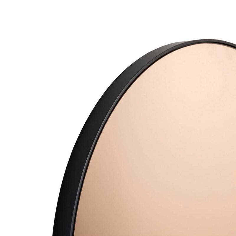 Homewares Flynn Round Mirror - Black/Dusk - 100CM