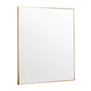 Mirrors Bella Rectangular Wall Mirror Brass 100X120CM