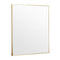 Mirrors Bella Rectangular Wall Mirror Brass 100X120CM