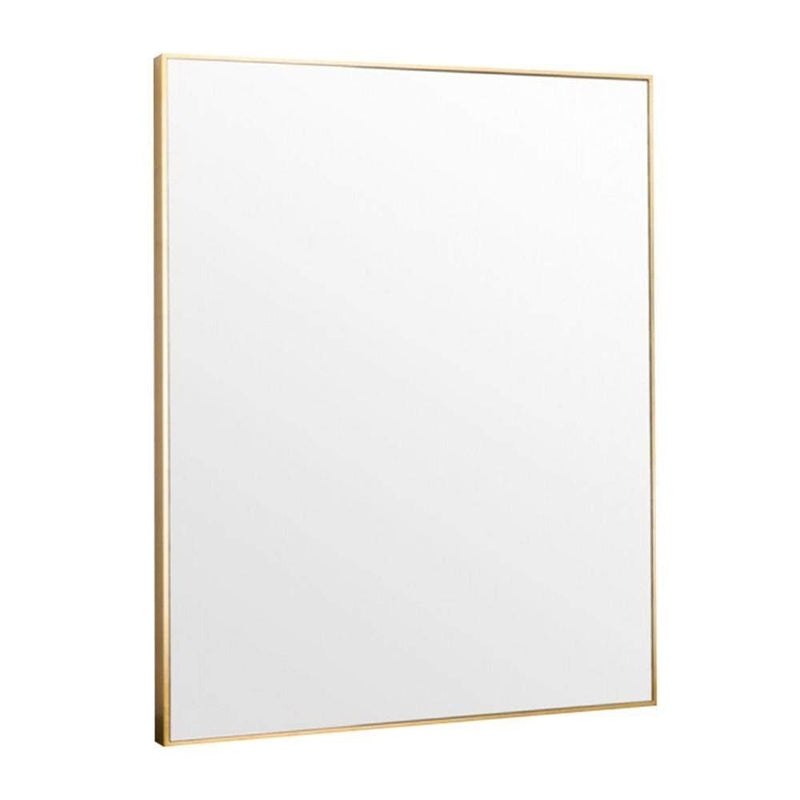 Mirrors Bella Rectangular Wall Mirror Brass 100X120CM