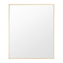 Mirrors Bella Rectangular Wall Mirror Brass 100X120CM