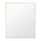 Mirrors Bella Rectangular Wall Mirror Brass 100X120CM