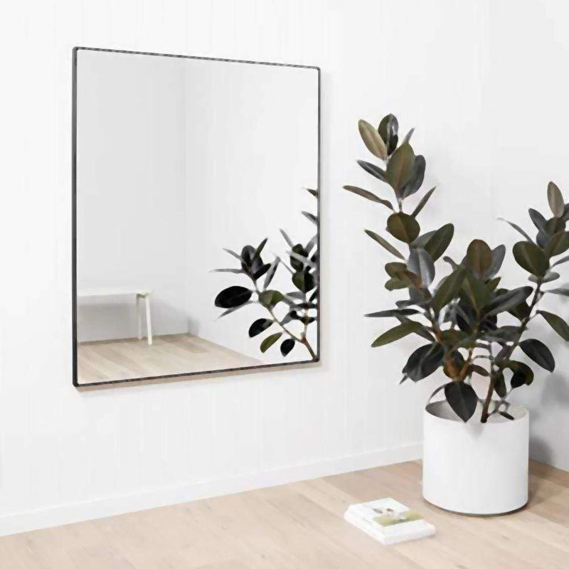 Mirrors Flynn Rectangular Mirror - Black 100 x 120CM