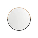 Mirrors Half Moon Brass Medium Wall Mirror 90CM