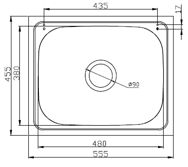 Spritz Cleaner Sink S/S - Commercial