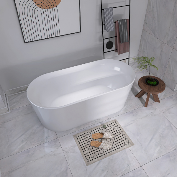 Princess 1690mm Freestanding Oval Bath - White