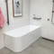 Symmetry 1500 RH Multi Fit Corner BTW Freestanding Bath White