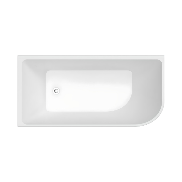 Symmetry 1700 LH Multi Fit Corner BTW Freestanding Bath White