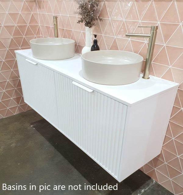 1500mm Teak Wood Freestanding Double Bathroom Vanity with