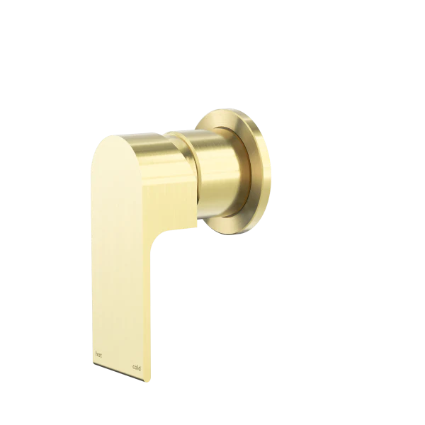 Nero Bianca Shower / Bath Mixer with 60mm Plate - Brushed Gold / NR321511hBG